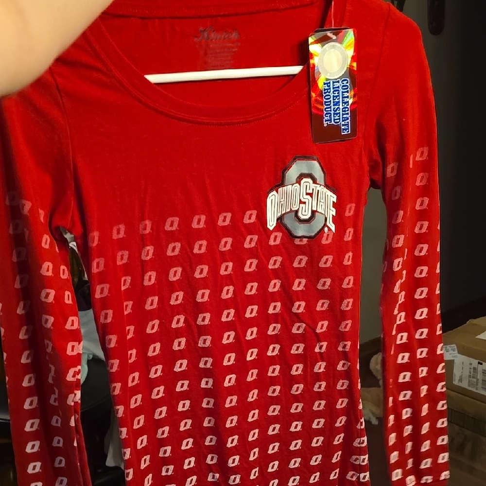 Ohio State Kids Red Long Sleeve Shirt